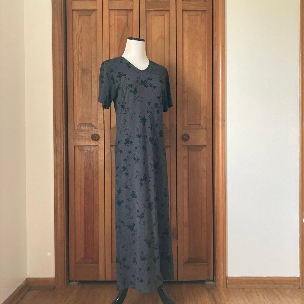 Talbots Stretch Floral Pullover Maxi Dress, Size S